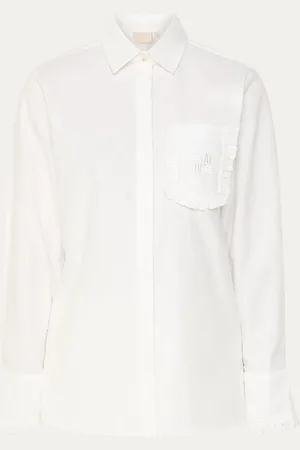 Josh V Jennie blouse met borstzak en logoborduring
