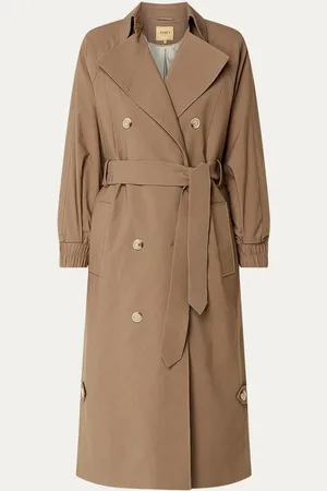 Josh V Celine double-breasted trenchcoat met strikceintuur