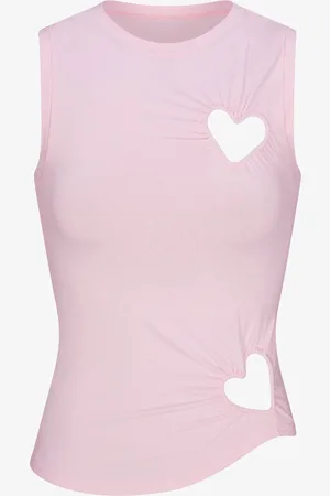 SKIMS Cotton Jersey mouwloze top met cut-out details