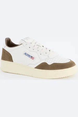 Autry Medalist sneaker van geitenleer met suède details
