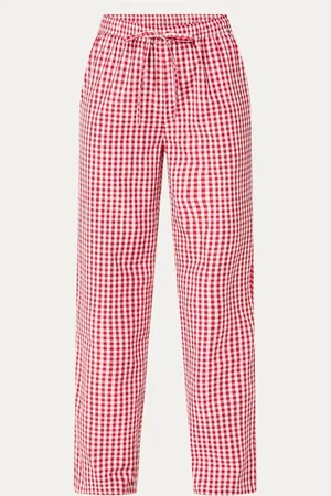 Sofie Schnoor Abigail mid waist loose fit broek met ruitdessin