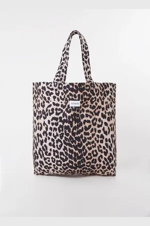 Nunoo Leo shopper van canvas met print