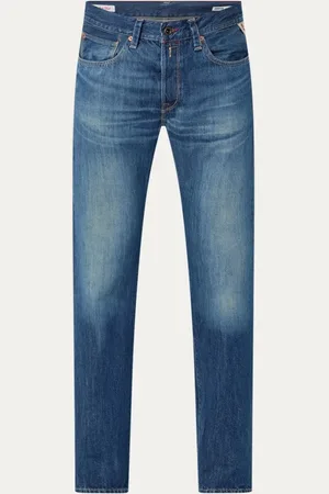 Replay Deryck straight leg jeans met donkere wassing en steekzakken