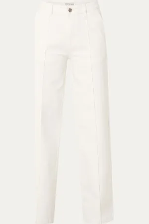 Sofie Schnoor High waist loose fit jeans met siernaad