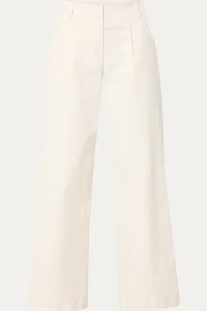 Josephine & Co Dave high waist wide fit chino met steekzakken