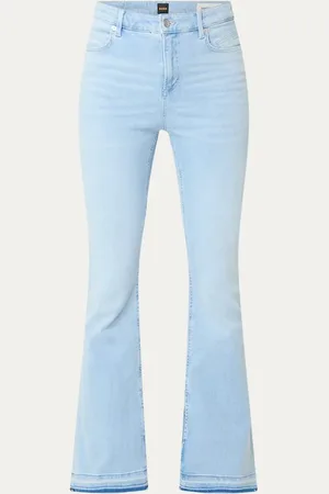 HUGO BOSS The Rosa high waist flared jeans met lichte wassing