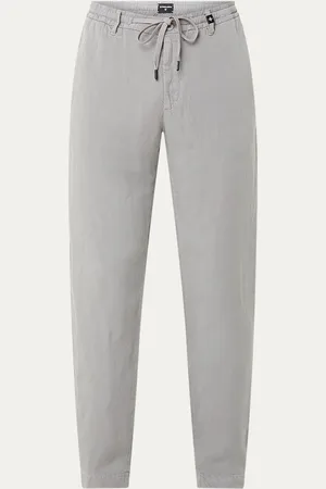 Strellson Saturn tapered fit chino in linnenblend met steekzakken