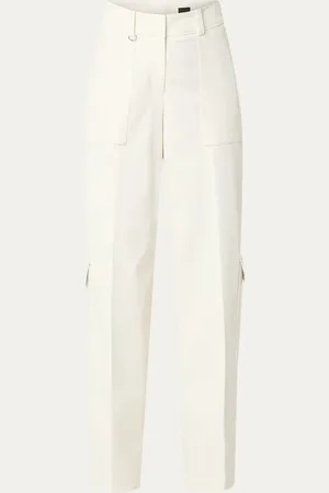 HUGO BOSS Teneria high waist wide fit cargobroek met steekzakken