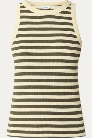 penn ink Ribgebreide tanktop met streepprint