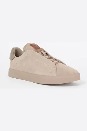 Boggi Milano Sneaker van suède met logo