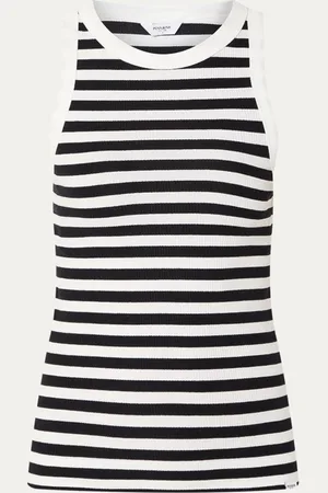 penn ink Ribgebreide tanktop met streepprint