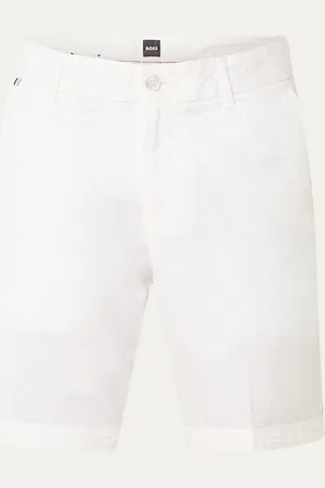 HUGO BOSS H-Slice straight fit korte chino met steekzakken
