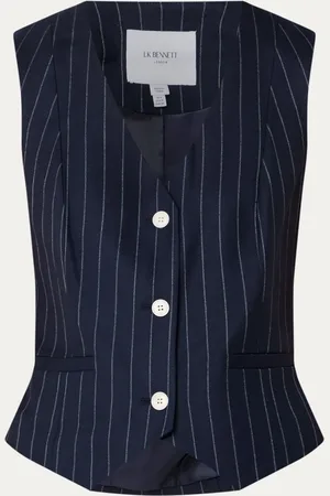 L.K. Bennett L-K-Bennett JK Baxtor gilet met krijtstreep