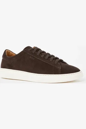 HUGO BOSS Kieran sneaker van suède met logo