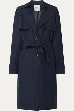 Claudia Sträter Trenchcoat van lyocell met strikceintuur