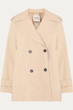 Claudia Sträter Double-breasted trenchcoat met steekzakken