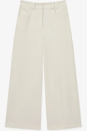 Reiss Myrtle high waist wide fit culotte met persplooi