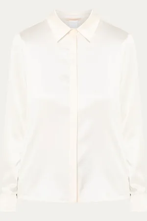 pennyblack Vittoria blouse van zijde met glanzende finish