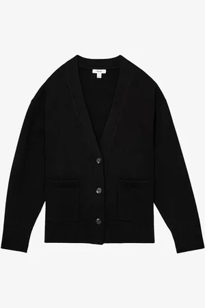 Reiss Harper fijngebreid vest met steekzakken