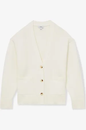 Reiss Harper fijngebreid vest met steekzakken