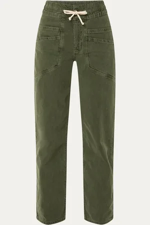 Bash Fima high waist straight fit broek met steekzakken