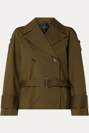 French Connection Denby double-breasted trenchcoat met steekzakken