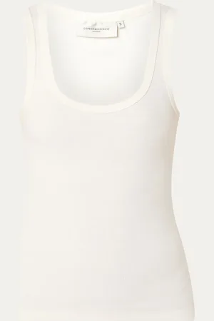 Copenhagen Muse Siv ribgebride tanktop in biologische katoenblend