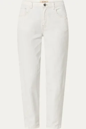 Mos Mosh MMAymen high waist tapered cropped jeans met gekleurde wassing
