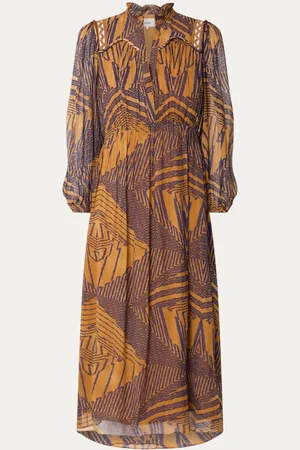 Bash Antal midi tuniek jurk met V-hals en print