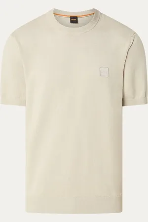 HUGO BOSS Fijngebreide trui in kasjmieblend met logo