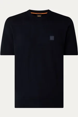 HUGO BOSS Fijngebreide trui in kasjmieblend met logo