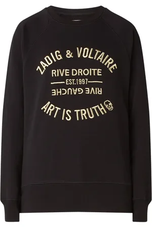 Zadig & Voltaire Blason sweater met metallic logoborduring