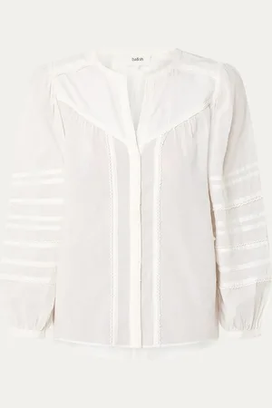 Bash Yilla semi-transparante blouse met pofmouw