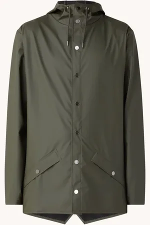 Rains Regenjas met klepzakken en capuchon
