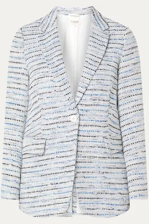 Claudia Sträter Blazer met klepzakken en lurex