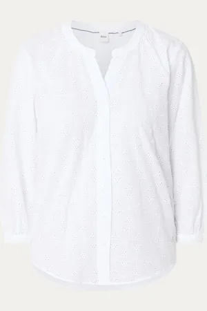 Brax Velia blouse met broderie
