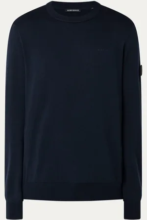 Airforce Fijngebreide pullover met logo