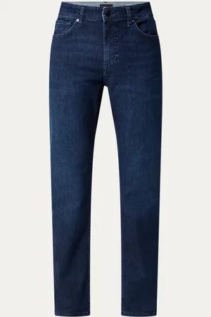 HUGO BOSS Delaware slim fit jeans met donkere wassing