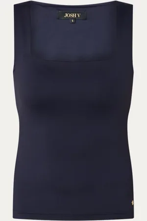 Josh V Linde tanktop met rechthoekige hals