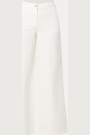 beaumont Rose high waist wide fit broek van biologisch katoen