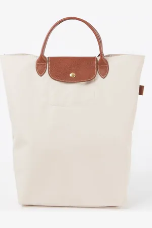 Longchamp Le Pliage handtas M met leren details