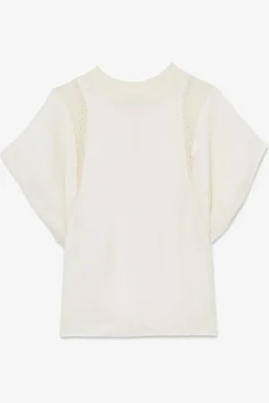 Reiss Harlow top met vlindermouw