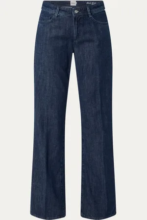 Brax Maine high waist straight leg jeans in linnenblend