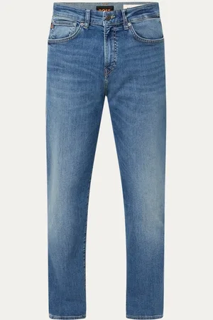 HUGO BOSS Re-Maine regular fit jeans met medium wassing