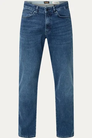HUGO BOSS Re-Maine slim fit jeans met donkere wassing