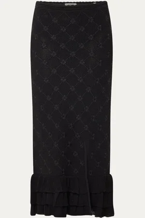Sandro Midi rok met borduring