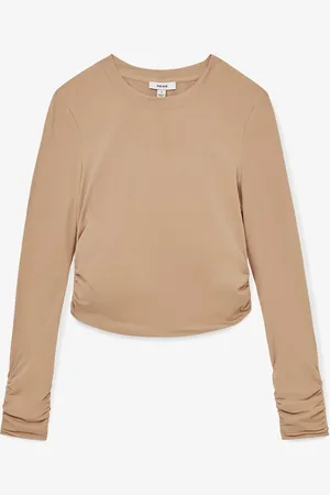 Reiss Edith crop top met plooidetail