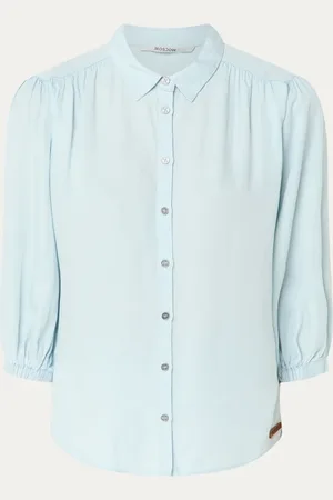Moscow Jorn blouse van lyocell met ballonmouw