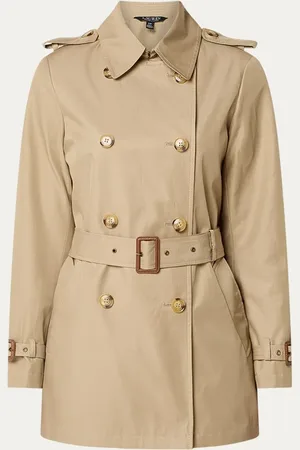 Ralph Lauren Trenchcoat met ceintuur en steekzakken