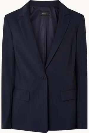 Claudia Sträter Blazer met klepzakken en stretch